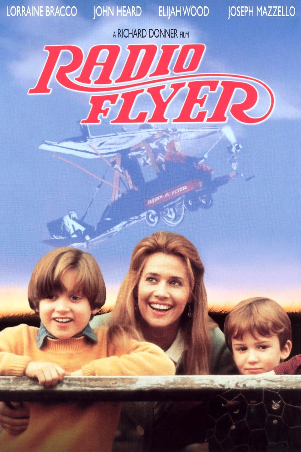 Radio Flyer. Movie Poster. Plane. Lorraine Bracco. John Heard. Elijah Wood. Family